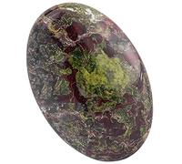 1Pcs Dragon Bloodstone Piedra de palma pulida ovalada, Worry Stone Pocket Healing Crystal Reiki Equilibrio 60mmx40mmx20mm-Dragon Bloodstone