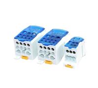 1PCS Electric Split Din Rail Terminal Block Junction Box Power Wire Electrical Connector UKK80A 125A 160A 250A 400A 500A(Blue,80A)
