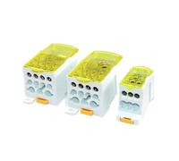 1PCS Electric Split Din Rail Terminal Block Junction Box Power Wire Electrical Connector UKK80A 125A 160A 250A 400A 500A(Yellow,400A)