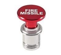 1pcs Enchufe de mechero de coche Calentador de encendedor de coche Botón EJECT FIRE MISSIL Fuente de alimentación 12V Pulsador Se adapta a la mayoría de los vehículos de auto (Rojo FIRE MISSILE)