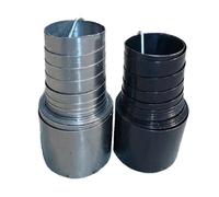 1PCS Fuelle protector de cinta acero en espiral for husillo bolas, cubierta a prueba polvo y aceite varios tamaños (20-250-40-38 a 50-900-75-70)(50-500-50-66)