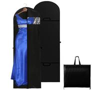 1pcs Funda Ropa 60x180 cm,Fundas de Ropa,Fundas Ropa Armario,Bolsas de Ropa Cremallera Cubiertas,Bolsa de Ropa Polvo Humedad,para Vestidos de Novia,Fiesta,Vestidos,Abrigos,Camisas-Negro