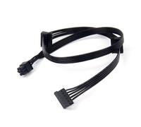 1Pcs GPU PCI Express 6Pin Male 1 to 3 SATA SSD Power Supply Cable