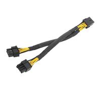 1PCS GPU PCIe hembra de 8 pines a adaptador de alimentación macho PCI Express macho 2X 8 pines (6+2) con divisor en Y trenzado