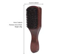 1pcs Hair Funnel Wooden Shaving Brush the Face Baby Beard Brush,Black