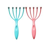 1PCS Head Massager,Scalp Massager,Scalp Massager Steel Ball Head Massage Relaxation Five Finger Massager for Head,179 * 85 * 27mm,Random Color