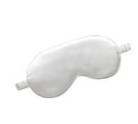 1pcs Imitated Silk Sleep Eye Mask Shading Patch Portable Travel Relax Eyepatch Lunch Break Cover Night Health Sleeping Shield(White)