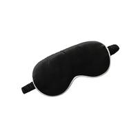 1pcs Imitated Silk Sleep Eye Mask Shading Patch Portable Travel Relax Eyepatch Lunch Break Cover Night Health Sleeping Shield(Black White)