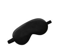 1pcs Imitated Silk Sleep Eye Mask Shading Patch Portable Travel Relax Eyepatch Lunch Break Cover Night Health Sleeping Shield(Black)