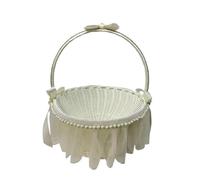 1pcs Imitation Rattan Hand-held Flower Basket Para Bodas
