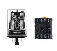 1Pcs JTX-2C Small Electromagnetic Relay DC24V AC220V DC12V 8-pin Base(JTX-2C DC24V B) Controls Relays