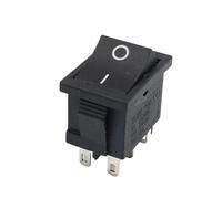 1PCS KCD1 ON-Off 15 * 21mm Black 3 Pin / 6 pin On/Off/On Rocker Switch AC 6A/250V10A/125V(6 pin On - Off)