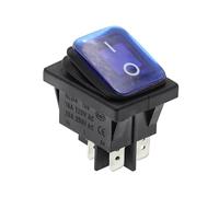 1PCS KCD2 ON-Off 4Pin Blue Light Heavy Duty Sealed Auto Boat Marine Rocker Switch with LED 15A 16A 20A 250V