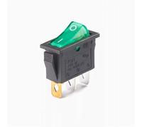 1PCS KCD3 Rocker Switch ON-OFF ON-OFF-ON 2 Postion 3 Pins Electrical equipment With Light Power Switch 16A 250V / 20A 125V AC(Green Light 3P2T)