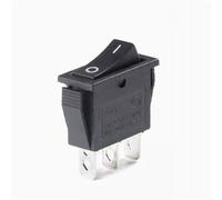 1PCS KCD3 Rocker Switch ON-OFF ON-OFF-ON 2 Postion 3 Pins Electrical equipment With Light Power Switch 16A 250V / 20A 125V AC(Black 3P2T)