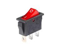 1PCS KCD3 Rocker Switch ON-OFF ON-OFF-ON 2 Postion 3 Pins Electrical equipment With Light Power Switch 16A 250V / 20A 125V AC(Red Light 3P2T)