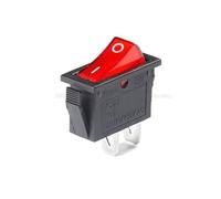 1PCS KCD3 Rocker Switch ON-OFF ON-OFF-ON 2 Postion 3 Pins Electrical equipment With Light Power Switch 16A 250V / 20A 125V AC(Red 2P2T no led)