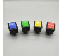 1Pcs KCD4 ON-OFF 30A/250V 16A/250V Heavy Duty 4 Pin Rocker Switch with Light Blue