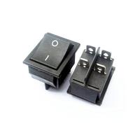 1pcs KCD4 Rocker Switch ON-OFF 2 Position 4 Pins / 6 Pins Electrical equipment With Light Power Switch 16A 250VAC/ 20A 125VAC(Nero,4 Pin)