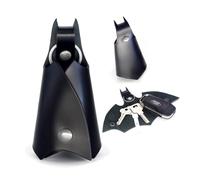 1PCS Llavero Batman, funda para llaves de piel sintética de Batman,llavero de murciélago, Llavero Moto y Llavero Coche, organizador de llaves, Regalo Hombre y Mujer