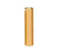 1Pcs M7 Brass Hex Female to Female Standoff Spacer Column Hexagon Hand Knob Nuts PCB Motherboard DIY Model Parts(M7x22x10mm)