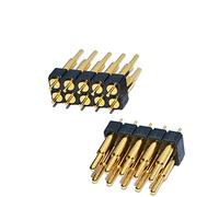 1PCS Macho resorte cargado Pogo Pin Conector Montaje en superficie de doble fila Altura 7.0mm Y La Distancia Es De 2,54mm.,DIP,10Pin