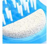 1pcs Masajeador De Pies Palillo De Baño Ducha Pie Depurador Pies Exfoliar Limpiador Cerda Zapatilla Sin Doblado Con Ventosa