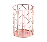 1Pcs Metal Pencil Holder, Pen Pot Organizers Nordic Style Durable Exquisite Brush Holder for Desk, Home, School (Rose Gold)