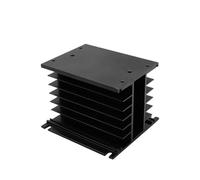 1Pcs MF-105 10-120a Black 105 * 100 83mm 40A 3-Phase Solid State Relay SSR Aluminum Heat Sink Industrial Electrical Relays