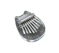 1Pcs Mini Kalimba 8 Key Thumb Piano Cute Instrument Portable For Beginners Exquisite Gift Set For Kids Mini Instruments Kalimba Piano De Pulgar(Clear-07)