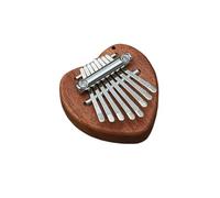 1Pcs Mini Kalimba 8 Key Thumb Piano Cute Instrument Portable For Beginners Exquisite Gift Set For Kids Mini Instruments Kalimba Piano De Pulgar(Brown-03)