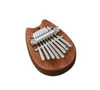 1Pcs Mini Kalimba 8 Key Thumb Piano Cute Instrument Portable For Beginners Exquisite Gift Set For Kids Mini Instruments Kalimba Piano De Pulgar(Brown-04)