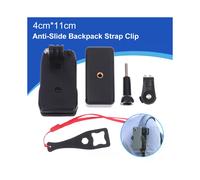 1Pcs mochila antideslizante con correa con clip y soporte ajustable para teléfono soporte exterior para vídeo en directo con pinza