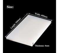 1pcs Polypropylene Sheets, 2-6mm Thick, Durable Plastic Sheets for DIY and Electronics(400x500x4mm)