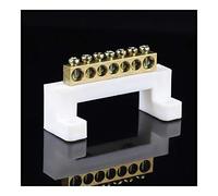 1PCS Puente Diseño Cero Línea 5 7 10 Posiciones de cobre de puesta a tierra de Gaza bloque de terminales de conectores for Distribución Gabinete(10 Positions)