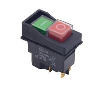 1PCS Push Button Electromagnetic Switch 4 Pin AC250V 16A Magnetic Starter Power Tool Switches