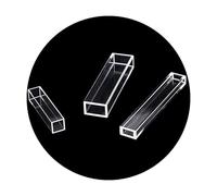 1pcs Quartz Square Tube Cuvette, Corrosion-Resistant and High-Temperature-Resistant Fused-in-One Sample Cell(100 * 10 * 16)