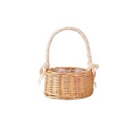 1pcs Rattan Hand-held Flower Basket Para Bodas