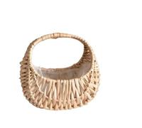 1pcs Rattan Hand-held Flower Basket Para Bodas