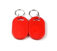 1Pcs RFID Smart Dual Frequency Chip Tag 125Khz T5577 EM4305 Rewritable Badge 13.56Mhz NFC S50 Clone Copy Token Keychain(Model6 Red)