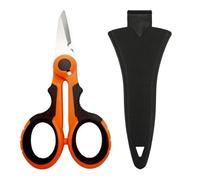1PCS Scissors Household Shears Tools Electrician Scissors Stripping Wire Cut Tools for Fabrics, Paper and Cable(GJ174-OR Cover)