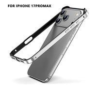 (1pcs, sliver) For iPhone 17 Pro Max Case Ultra Thin Metal Frame Cooler Backless Design Lightweight Protective Cover