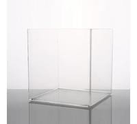 1pcs Square Quartz Cuvette - Rectangular Quartz Glass Reaction Chamber, Customizable Design, 1100-1450 °C Temperature Resistance(90x90x90mm)