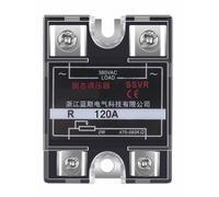 1Pcs SSR-25VA 60VA 100VA 120VA 150VA SSR Single Phase Voltage Regulator Relay Heat Sink 80A 100A Solid State Voltage Regulator SSVR(SSR-120VA) Control Relays
