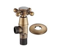 1pcs Triangular Valve 1/2" Eight Character Valve Triangular Valve Antique Brass Suitable for Bathroom Kitchen Sink