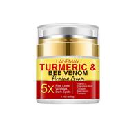 (1pcs)Tumeric & Bee Venom Firming Cream, Skin Tightening Cream - Turmeric-Infused Dark Spot Remover - Anti-Aging Day Moisturiser for Sensitive Skin
