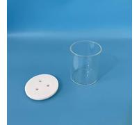 1pcs Unsealed Laboratory Electrolytic Cell for Electrochemical Experiments - Redox Reactor with PTFE Cover and Glass Body(1000ml (D105x140mm))