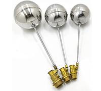 1pcs,Válvula de bola flotante for inodoro con vástago de acero inoxidable de 1/2", 3/4" y 1", con control de flujo for cisternas y tanques de expansión.(DN25)