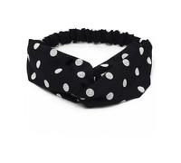 1pcs Women Cross Hairband Hair Accessories Dot Elastic Headband Sports Yoga Belt Black Convenient And Popular