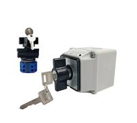 1pcs YMW26-20/2MS cam Switch with Protective Box, 3-Position Rotation Conversion, 8-Terminal Screw